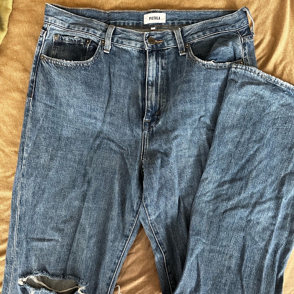 Mid Rise Pistola Denim